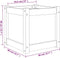vidaXL - Plantenbak - 40x40x40 - cm - massief - douglashout