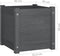 vidaXL - Plantenbak - 40x40x40 - cm - massief - grenenhout - grijs