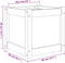 vidaXL - Plantenbak - 40x40x40 - cm - massief - grenenhout