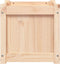 vidaXL - Plantenbak - 40x40x40 - cm - massief - grenenhout