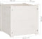 vidaXL - Plantenbak - 40x40x40 - cm - massief - grenenhout - wit