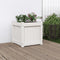 vidaXL - Plantenbak - 40x40x40 - cm - massief - grenenhout - wit