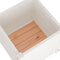vidaXL - Plantenbak - 40x40x40 - cm - massief - grenenhout - wit