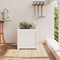 vidaXL - Plantenbak - 40x40x40 - cm - massief - grenenhout - wit