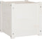 vidaXL - Plantenbak - 40x40x40 - cm - massief - grenenhout - wit
