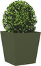 vidaXL - Plantenbak - 40x40x40 - cm - staal - olijfgroen