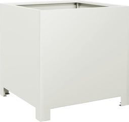 vidaXL - Plantenbak - 40x40x40 - cm - staal - wit
