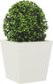 vidaXL - Plantenbak - 40x40x40 - cm - staal - wit