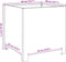 vidaXL - Plantenbak - 40x40x40 - cm - staal - zwart