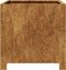 vidaXL - Plantenbak - 40x40x40 - cm - weervast - staal