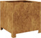 vidaXL - Plantenbak - 40x40x40 - cm - weervast - staal