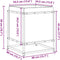 vidaXL - Plantenbak - 40x40x50 - cm - massief - grenenhout