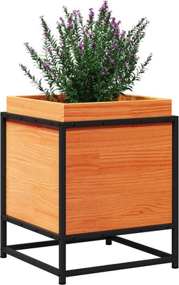 vidaXL - Plantenbak - 40x40x50 - cm - massief - grenenhout - wasbruin