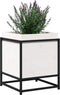 vidaXL - Plantenbak - 40x40x50 - cm - massief - grenenhout - wit