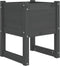 vidaXL - Plantenbak - 40x40x52,5 - cm - massief - grenenhout - grijs