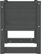 vidaXL - Plantenbak - 40x40x52,5 - cm - massief - grenenhout - grijs