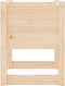 vidaXL - Plantenbak - 40x40x52,5 - cm - massief - grenenhout
