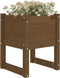 vidaXL - Plantenbak - 40x40x52,5 - cm - massief - grenenhout - honingbruin