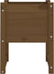 vidaXL - Plantenbak - 40x40x52,5 - cm - massief - grenenhout - honingbruin
