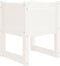 vidaXL - Plantenbak - 40x40x52,5 - cm - massief - grenenhout - wit