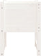 vidaXL - Plantenbak - 40x40x52,5 - cm - massief - grenenhout - wit