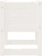 vidaXL - Plantenbak - 40x40x52,5 - cm - massief - grenenhout - wit