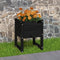vidaXL - Plantenbak - 40x40x52,5 - cm - massief - grenenhout - zwart