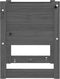 vidaXL - Plantenbak - 40x40x52,5 - cm - massief - grenenhout - zwart