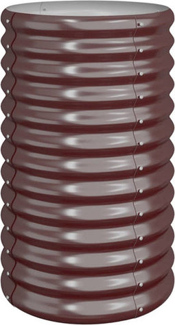 vidaXL - Plantenbak - 40x40x68 - cm - gepoedercoat - staal - bruin