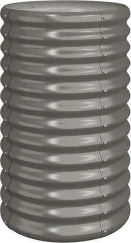 vidaXL - Plantenbak - 40x40x68 - cm - gepoedercoat - staal - grijs