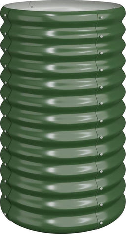 vidaXL - Plantenbak - 40x40x68 - cm - gepoedercoat - staal - groen