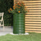 vidaXL - Plantenbak - 40x40x68 - cm - gepoedercoat - staal - groen