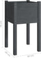 vidaXL - Plantenbak - 40x40x70 - cm - massief - grenenhout - grijs