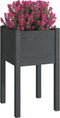 vidaXL - Plantenbak - 40x40x70 - cm - massief - grenenhout - grijs