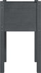 vidaXL - Plantenbak - 40x40x70 - cm - massief - grenenhout - grijs