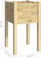 vidaXL - Plantenbak - 40x40x70 - cm - massief - grenenhout