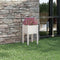 vidaXL - Plantenbak - 40x40x70 - cm - massief - grenenhout - wit