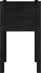 vidaXL - Plantenbak - 40x40x70 - cm - massief - grenenhout - zwart
