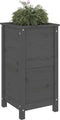vidaXL - Plantenbak - 40x40x78 - cm - massief - grenenhout - grijs