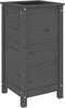 vidaXL - Plantenbak - 40x40x78 - cm - massief - grenenhout - grijs