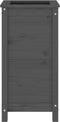 vidaXL - Plantenbak - 40x40x78 - cm - massief - grenenhout - grijs
