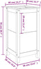 vidaXL - Plantenbak - 40x40x78 - cm - massief - grenenhout - grijs