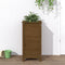 vidaXL - Plantenbak - 40x40x78 - cm - massief - grenenhout - honingbruin