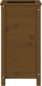 vidaXL - Plantenbak - 40x40x78 - cm - massief - grenenhout - honingbruin