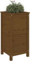 vidaXL - Plantenbak - 40x40x78 - cm - massief - grenenhout - honingbruin
