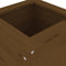 vidaXL - Plantenbak - 40x40x78 - cm - massief - grenenhout - honingbruin