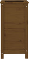 vidaXL - Plantenbak - 40x40x78 - cm - massief - grenenhout - honingbruin