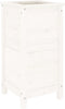 vidaXL - Plantenbak - 40x40x78 - cm - massief - grenenhout - wit