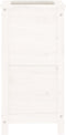 vidaXL - Plantenbak - 40x40x78 - cm - massief - grenenhout - wit