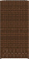 vidaXL - Plantenbak - 40x40x80 - cm - poly - rattan - bruin
